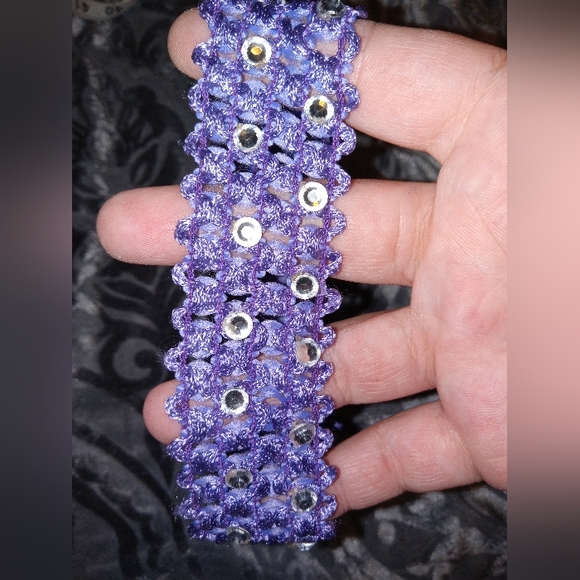 Handmade Purple Headband - Picture 4 of 6